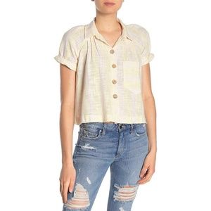 NWT Free People, Women's Away at Sea Striped Top